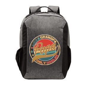 Papa Like A Grandpa Only Cooler Emblem Vector Backpack