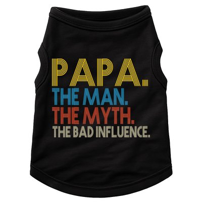Papa Man Myth The Bad Influence Retro Doggie Tank
