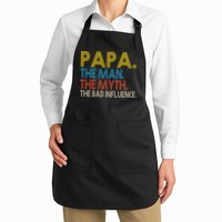 Papa Man Myth The Bad Influence Retro Apron