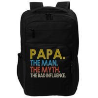 Papa Man Myth The Bad Influence Retro Impact Tech Backpack