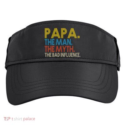 Papa Man Myth The Bad Influence Retro Adult Drive Performance Visor