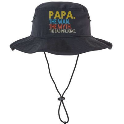 Papa Man Myth The Bad Influence Retro Legacy Cool Fit Booney Bucket Hat