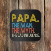 Papa Man Myth The Bad Influence Retro Coaster