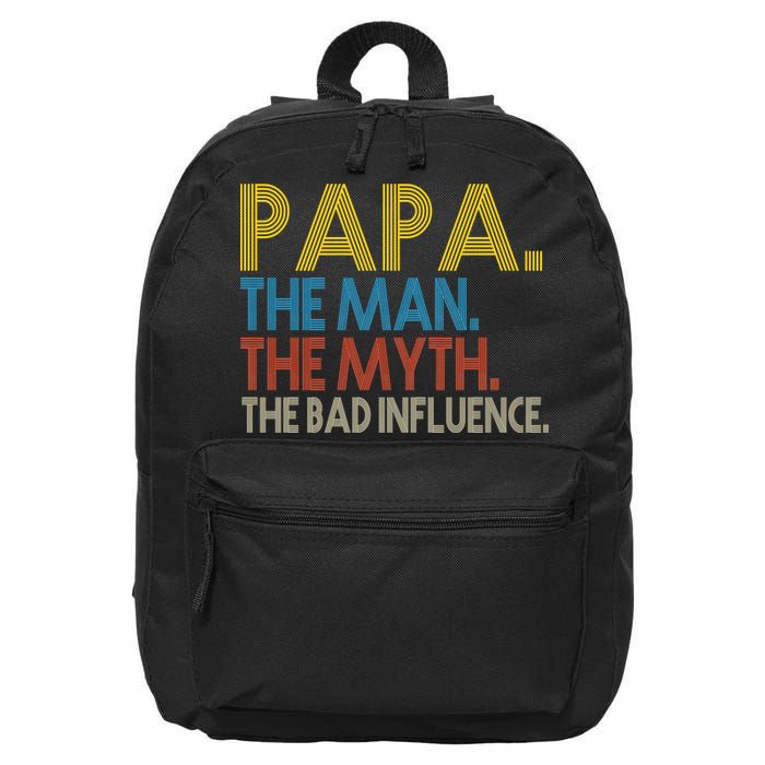 Papa Man Myth The Bad Influence Retro 16 in Basic Backpack