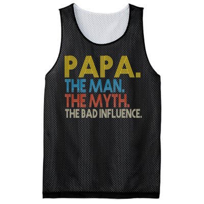 Papa Man Myth The Bad Influence Retro Mesh Reversible Basketball Jersey Tank