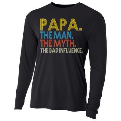 Papa Man Myth The Bad Influence Retro Cooling Performance Long Sleeve Crew