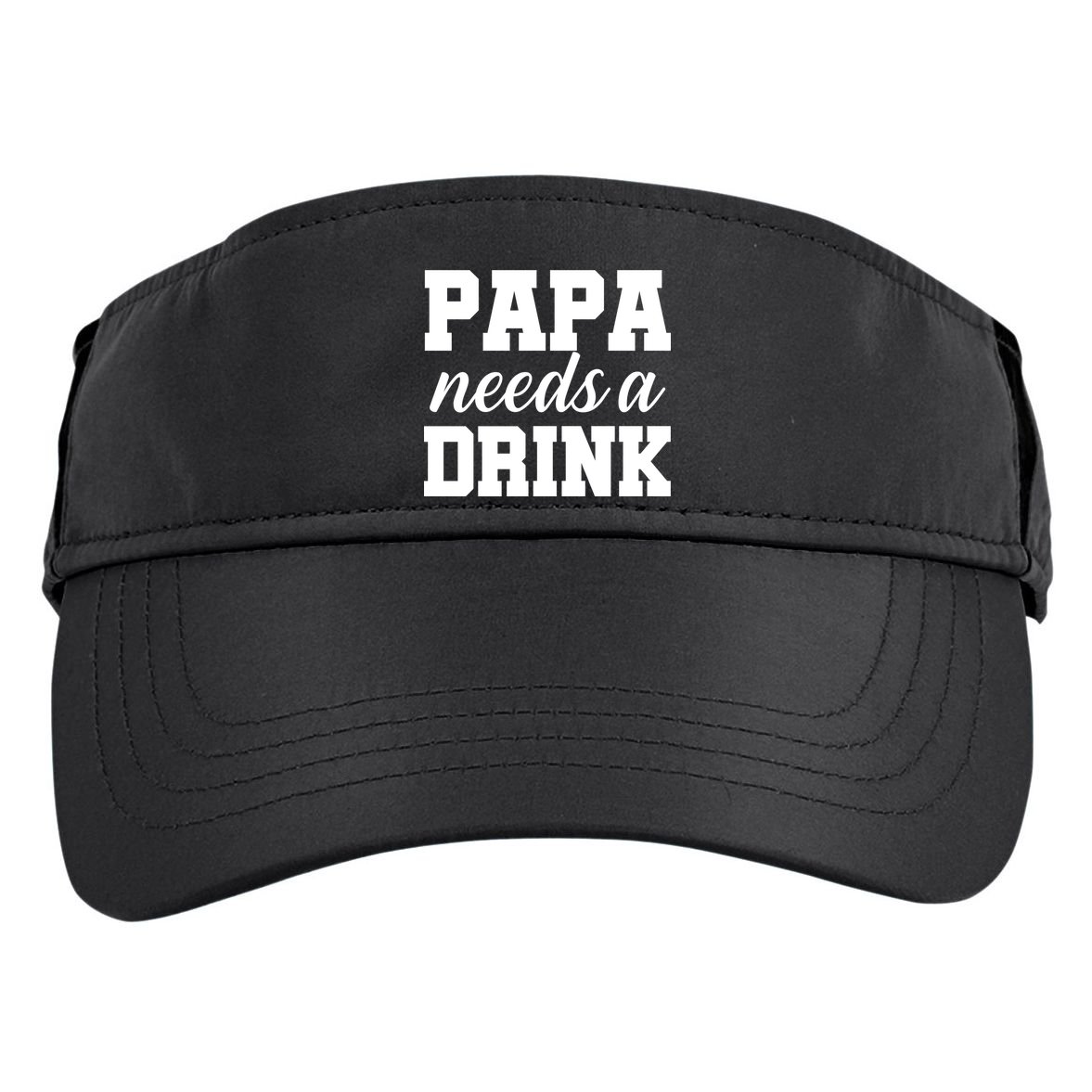 Papa Needs A Drink Adult Drive Performance Visor