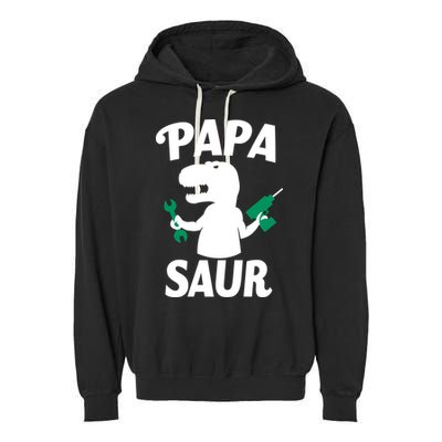 Papa Saur Fix Things Garment-Dyed Fleece Hoodie