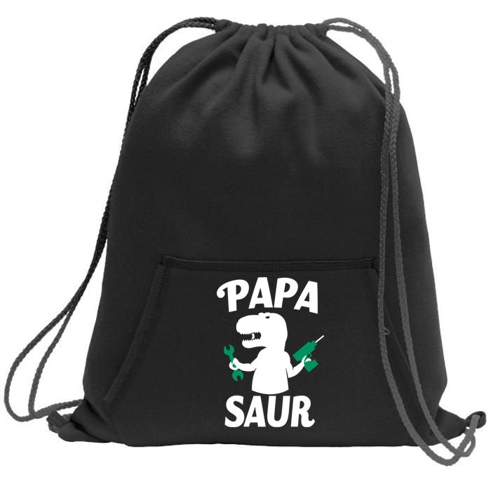 Papa Saur Fix Things Sweatshirt Cinch Pack Bag