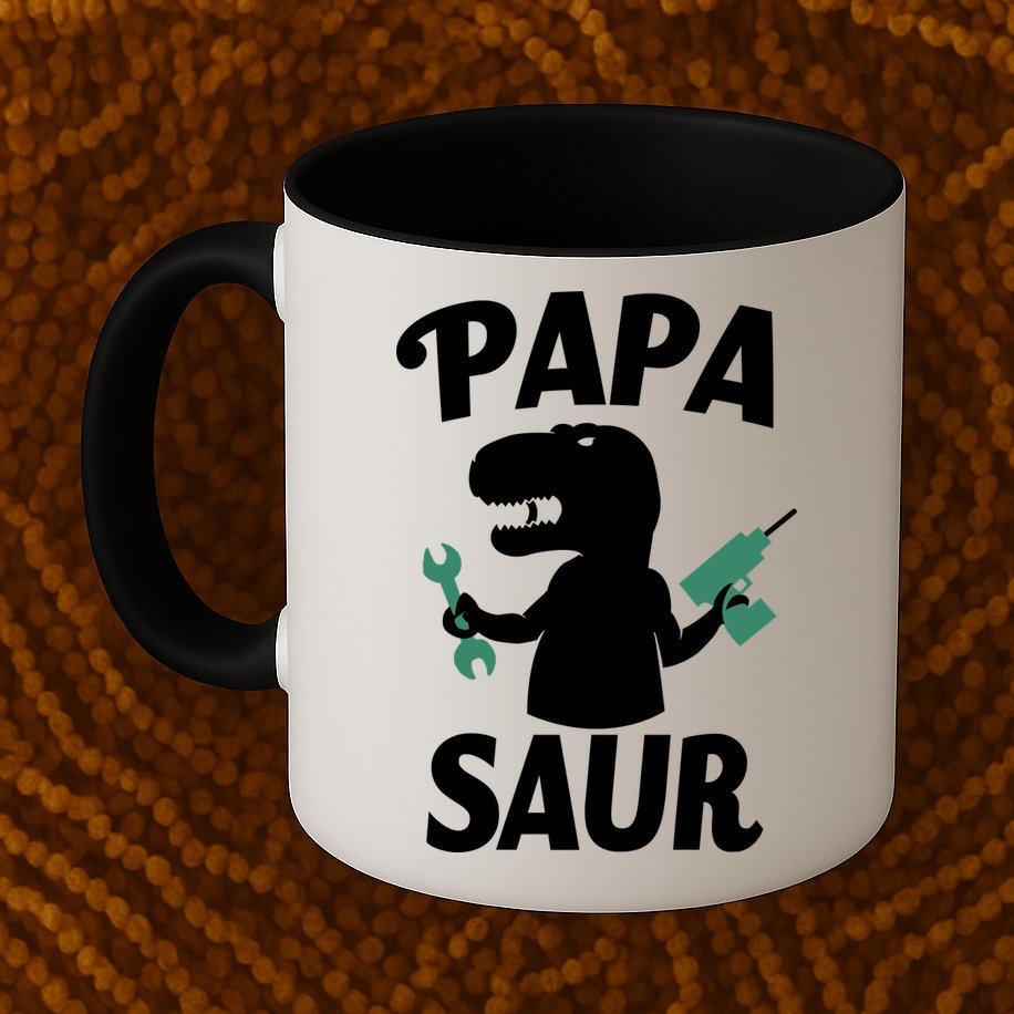 Papa Saur Fix Things Mug