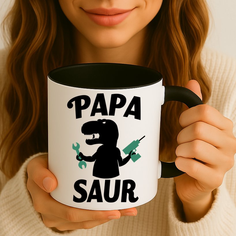 Papa Saur Fix Things Mug