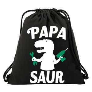 Papa Saur Fix Things Drawstring Bag