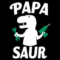 Papa Saur Fix Things Drawstring Bag