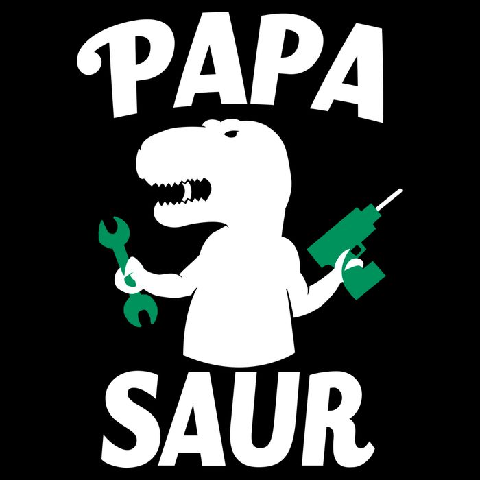 Papa Saur Fix Things Drawstring Bag