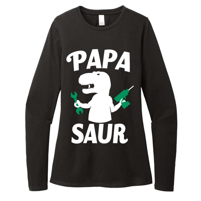 Papa Saur Fix Things Womens CVC Long Sleeve Shirt