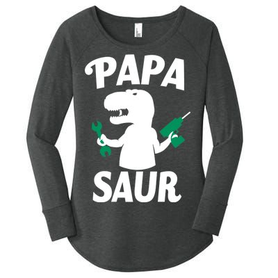 Papa Saur Fix Things Women's Perfect Tri Tunic Long Sleeve Shirt