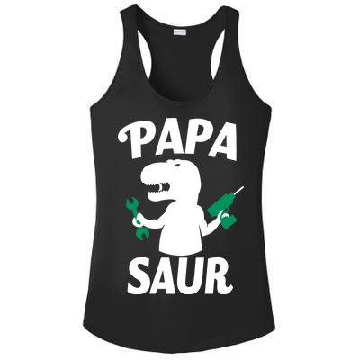 Papa Saur Fix Things Ladies PosiCharge Competitor Racerback Tank