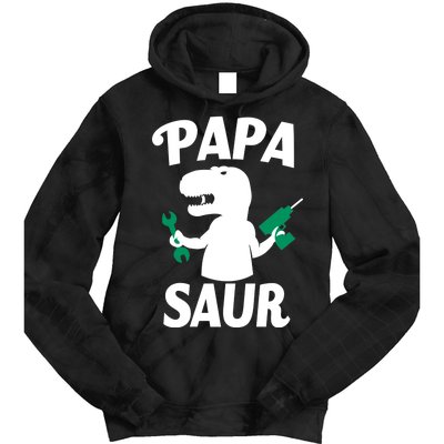 Papa Saur Fix Things Tie Dye Hoodie