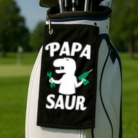 Papa Saur Fix Things Golf Towel