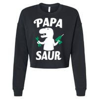 Papa Saur Fix Things Cropped Pullover Crew