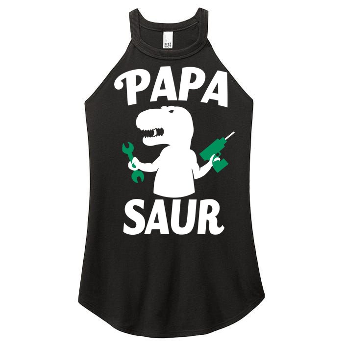 Papa Saur Fix Things Women's Perfect Tri Rocker Tank