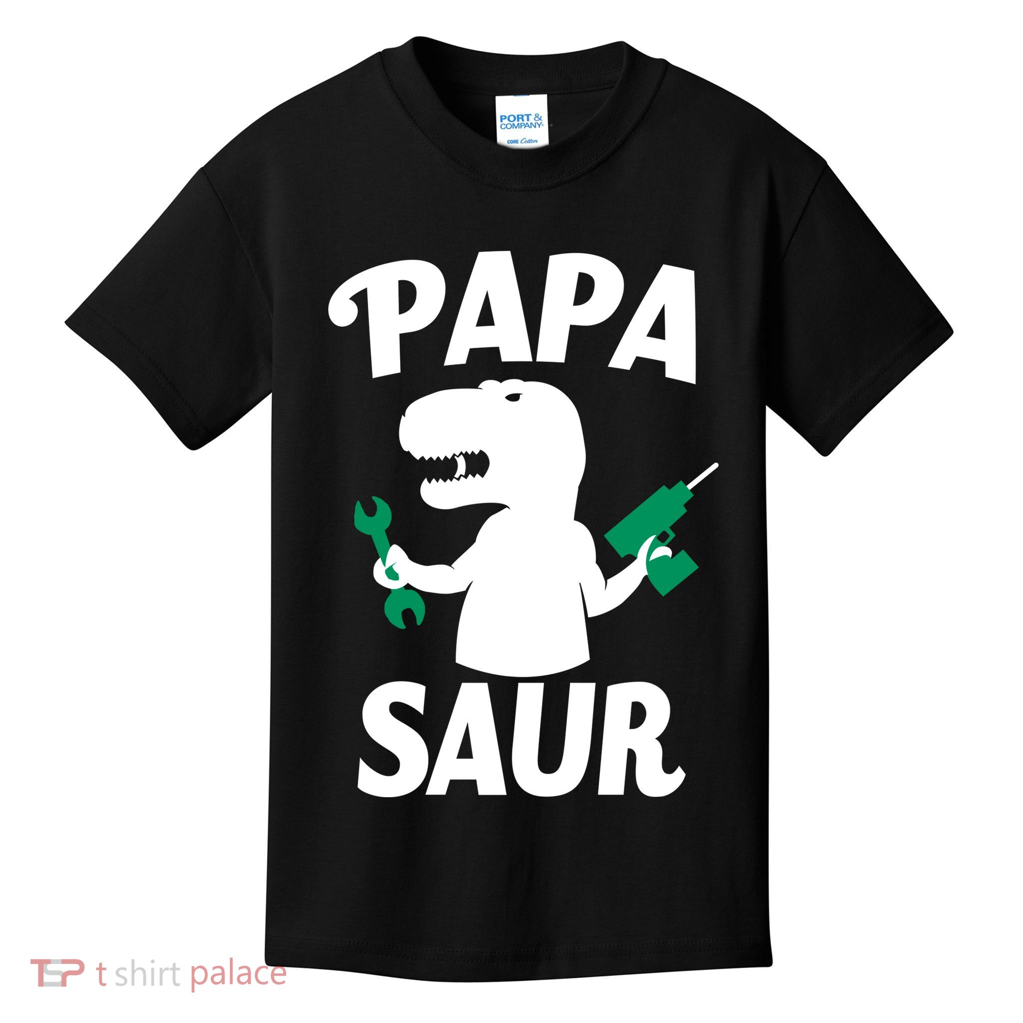 Papa Saur Fix Things Kids T-Shirt