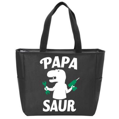 Papa Saur Fix Things Zip Tote Bag