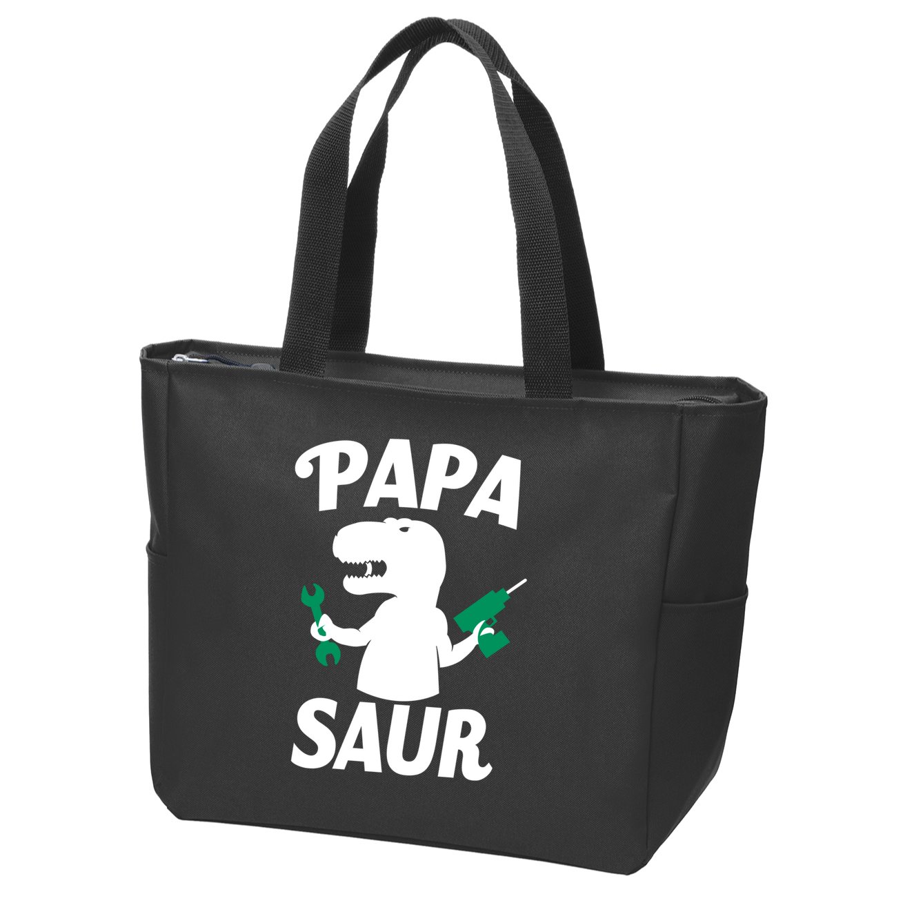 Papa Saur Fix Things Zip Tote Bag