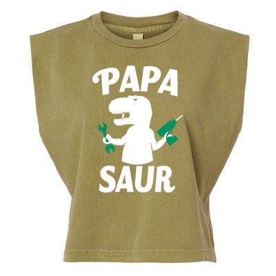 Papa Saur Fix Things Garment-Dyed Women's Muscle Tee