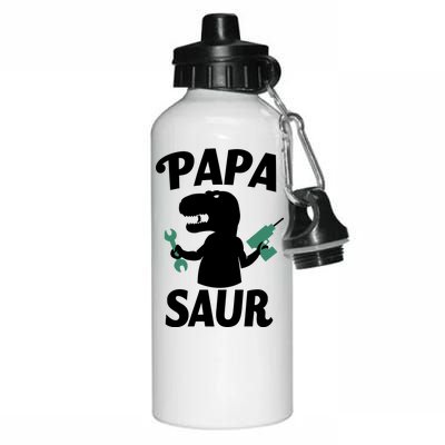 Papa Saur Fix Things Aluminum Water Bottle