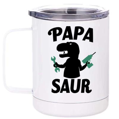 Papa Saur Fix Things 12 oz Stainless Steel Tumbler Cup