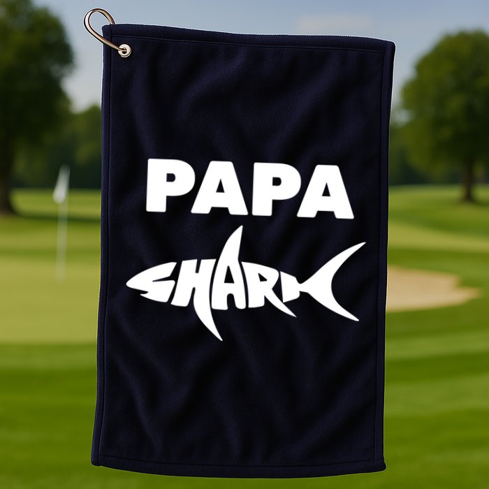 Papa Shark Golf Towel