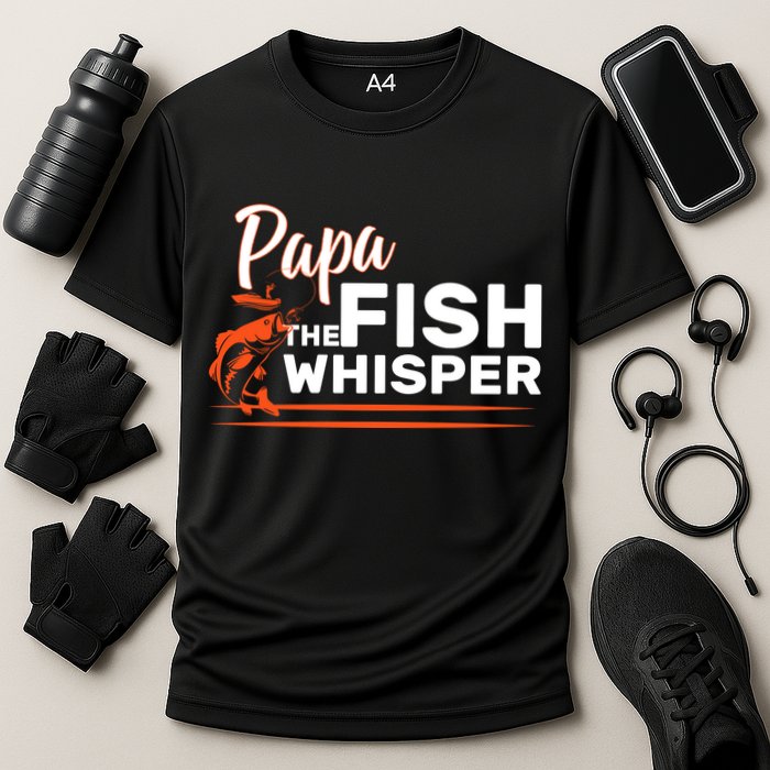 Papa The Fish Whisper Cooling Performance Crew T-Shirt