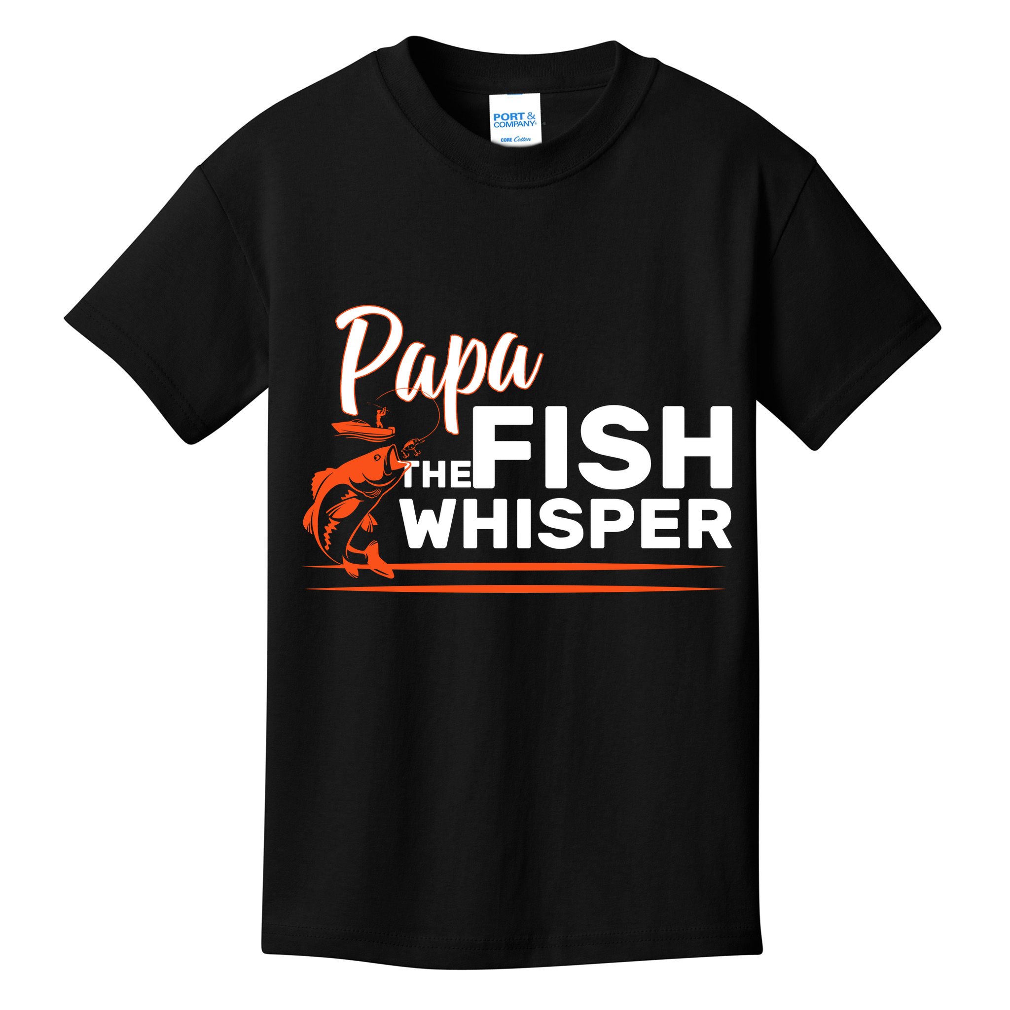Papa The Fish Whisper Kids T-Shirt