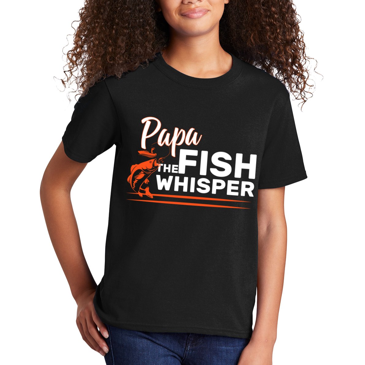 Papa The Fish Whisper Kids T-Shirt