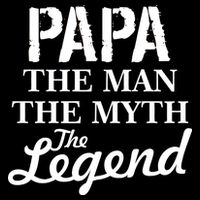 Papa The Man Myth Legend Apron