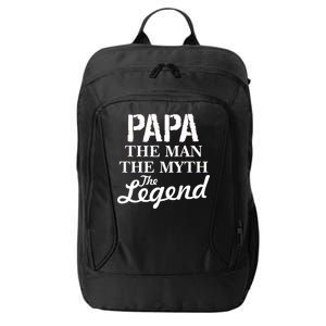 Papa The Man Myth Legend City Backpack