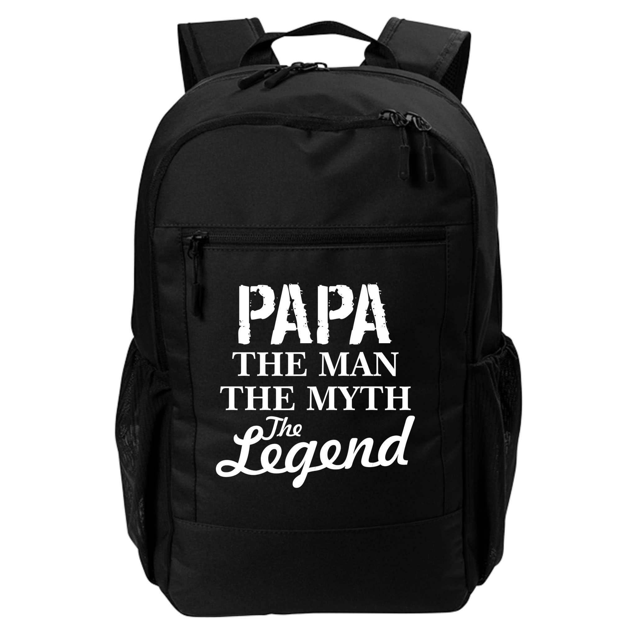Papa The Man Myth Legend Backpack