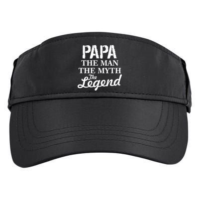 Papa The Man Myth Legend Adult Drive Performance Visor