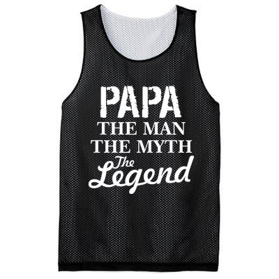 Papa The Man Myth Legend Mesh Reversible Basketball Jersey Tank