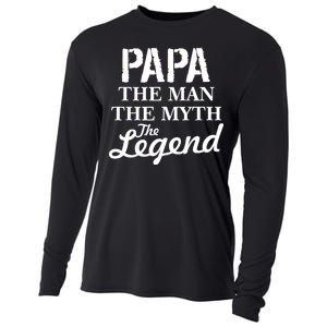 Papa The Man Myth Legend Cooling Performance Long Sleeve Crew