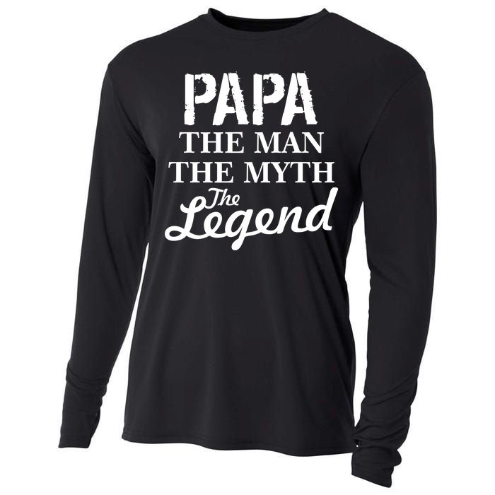 Papa The Man Myth Legend Cooling Performance Long Sleeve Crew