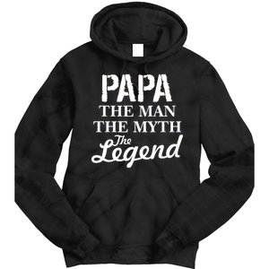 Papa The Man Myth Legend Tie Dye Hoodie