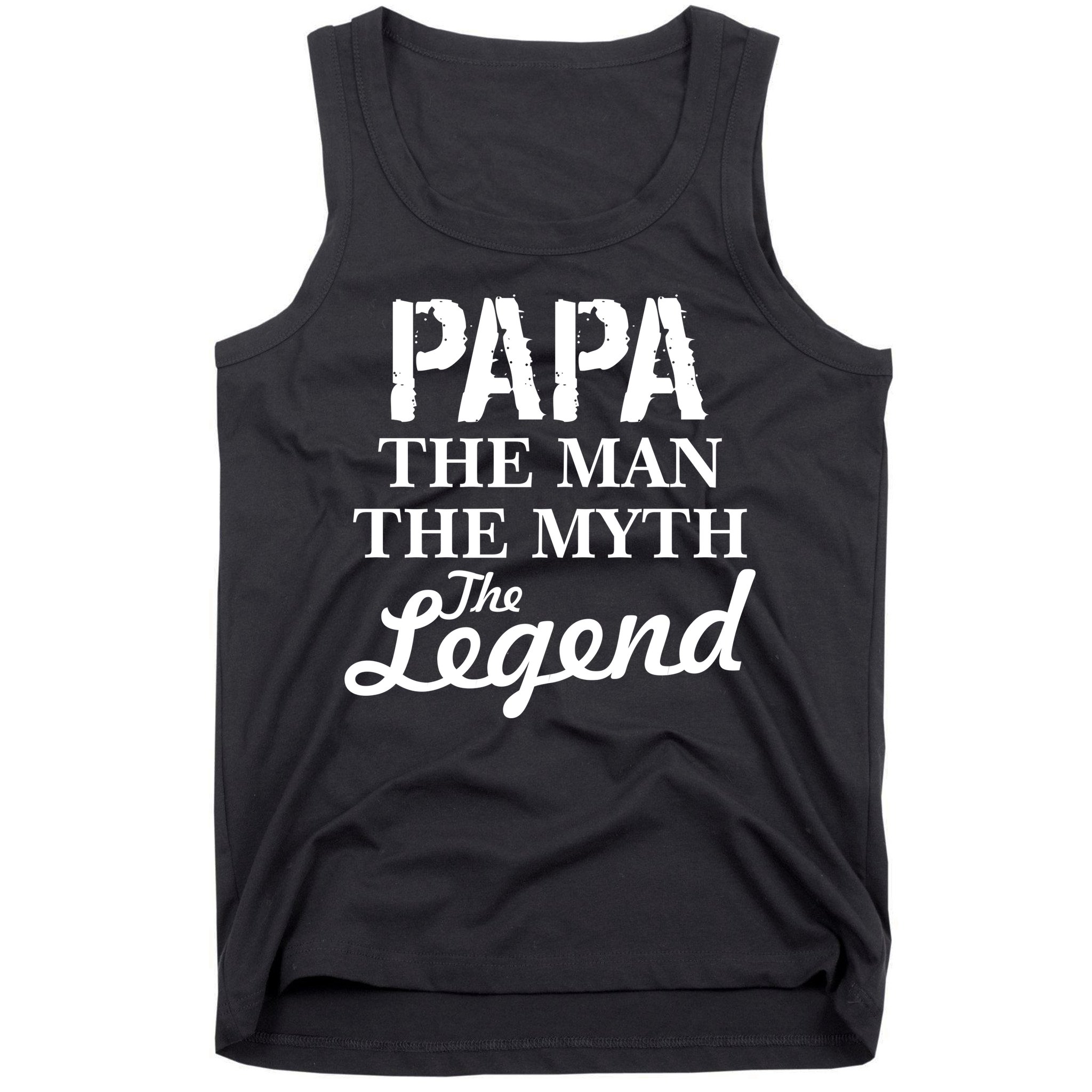 Papa The Man Myth Legend Tank Top