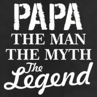 Papa The Man Myth Legend Golf Towel