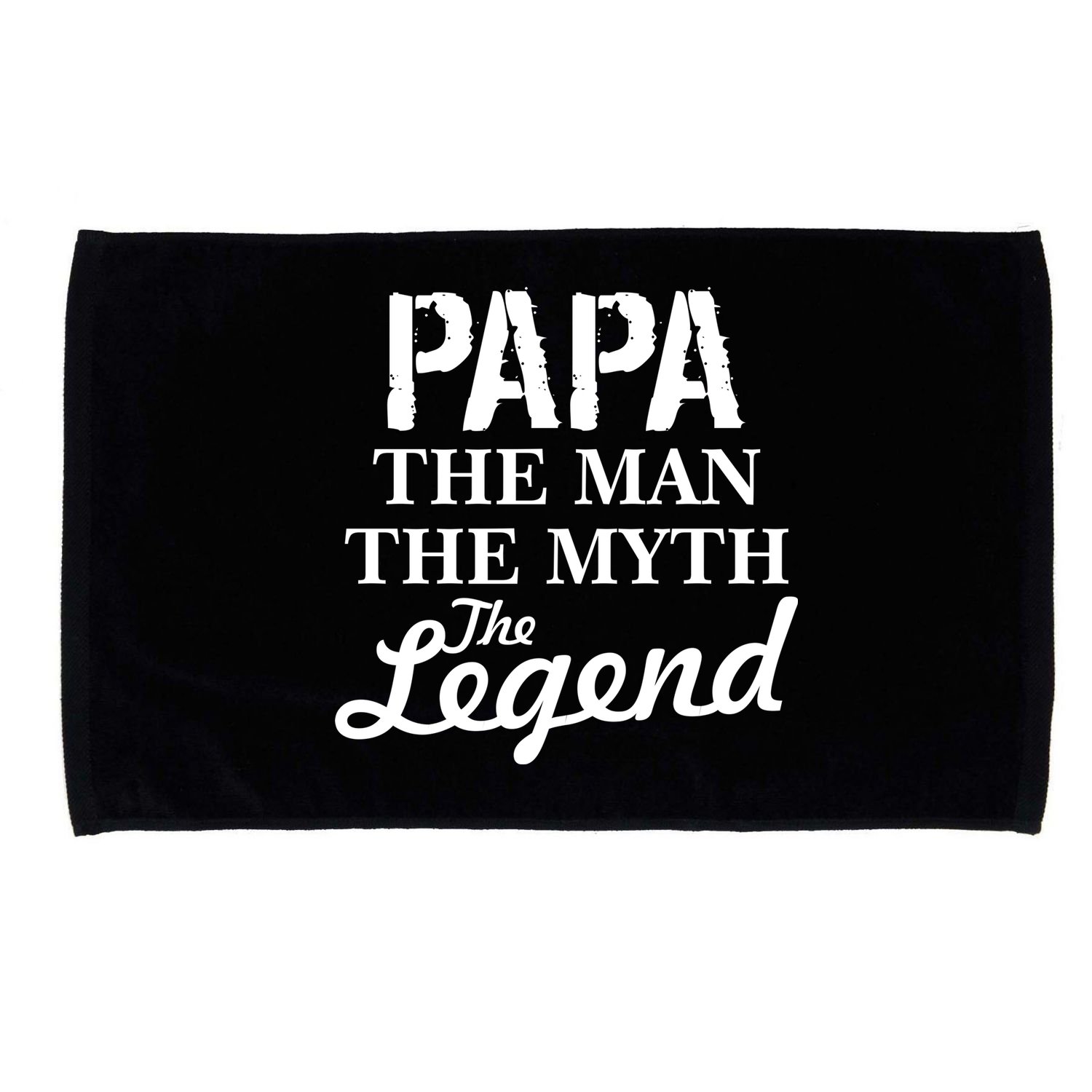Papa The Man Myth Legend Microfiber Hand Towel