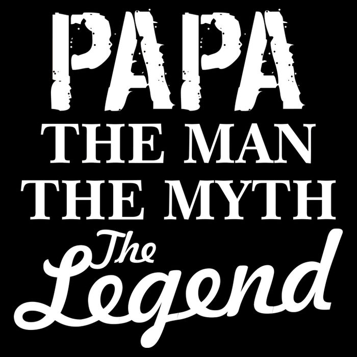 Papa The Man Myth Legend Wool Snapback Cap