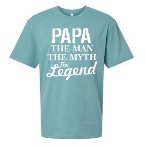 Papa The Man Myth Legend Sueded Cloud Jersey T-Shirt