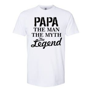 Papa The Man Myth Legend Softstyle CVC T-Shirt