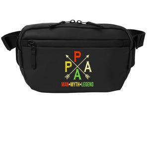 Papa The Man Myth Legend Arrow Cross Crossbody Pack